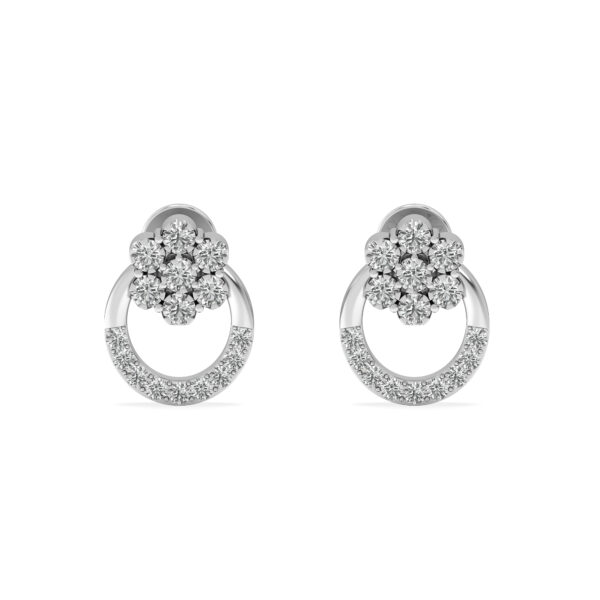 Orchid Aura Diamond Tops Earrings