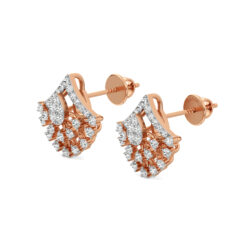 Radiant Bloom Gold Stud Earrings