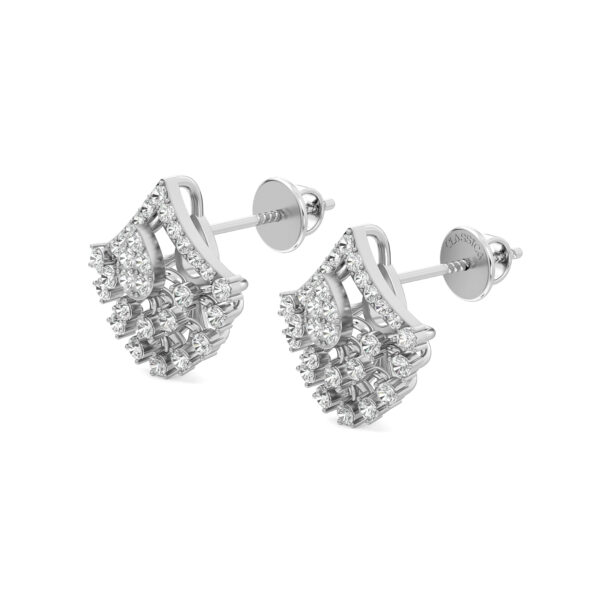 Radiant Bloom Gold Stud Earrings