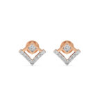 V-Shape Diamond Studs Earrings
