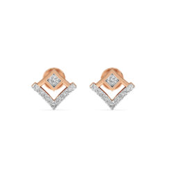 V-Shape Diamond Studs Earrings