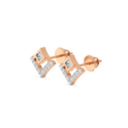 V-Shape Diamond Studs Earrings