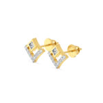 V-Shape Diamond Studs Earrings