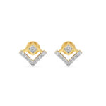 V-Shape Diamond Studs Earrings