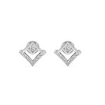 V-Shape Diamond Studs Earrings