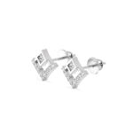 V-Shape Diamond Studs Earrings