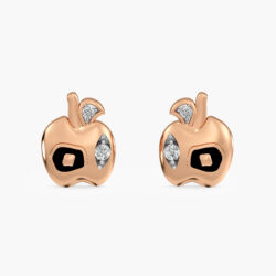 Blush Apple Diamond Studs Earrings