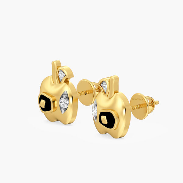 Blush Apple Diamond Studs Earrings