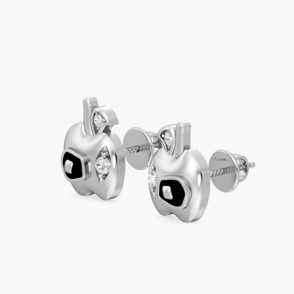 Blush Apple Diamond Studs Earrings