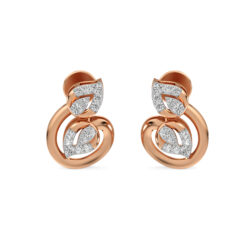 Sprouted Twig Diamond Studs Earrings