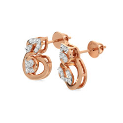 Sprouted Twig Diamond Studs Earrings