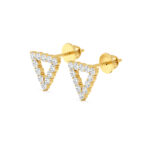 Inverted Triangle Geometric Diamond Studs