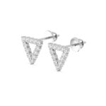 Inverted Triangle Geometric Diamond Studs
