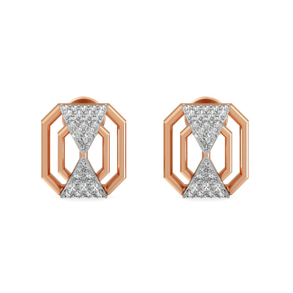 HexaGlam Diamond Studs Earrings