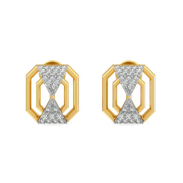 HexaGlam Diamond Studs Earrings