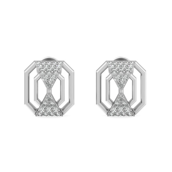 HexaGlam Diamond Studs Earrings