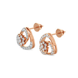 Floral Vortex Diamond Earrings