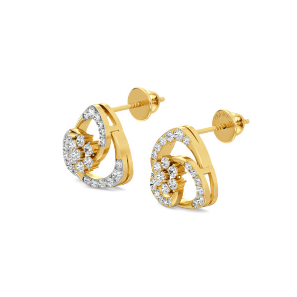 Floral Vortex Diamond Earrings