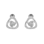 Floral Vortex Diamond Earrings