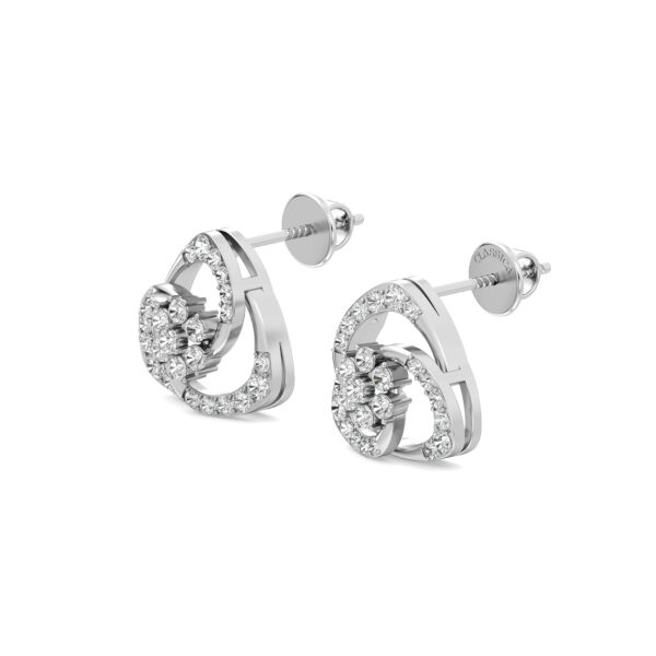 Floral Vortex Diamond Earrings