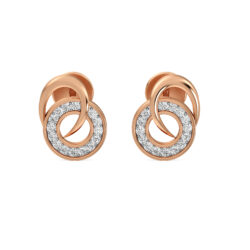 Opulence Circle Diamond Studs Earrings