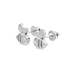 These Rose Gold Bee-Shaped Diamond Stud Earrings