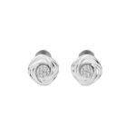 Serene Spiral Solitaire Diamond Earrings