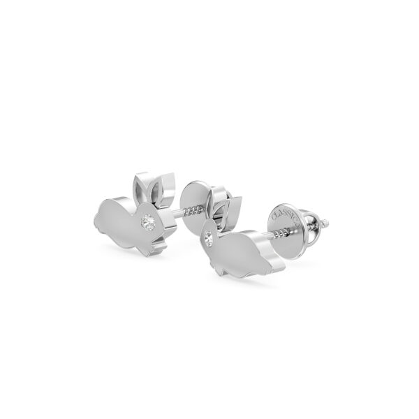 Golden Grace Rabbit Diamond Earrings