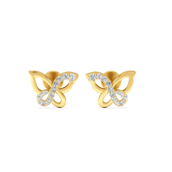 Butterfly Bliss Diamond Studs Earrings