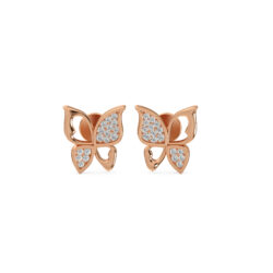 Butterfly Flutter Diamond Studs Earrings