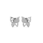 Butterfly Flutter Diamond Studs Earrings