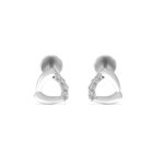 Trio Curve Diamond Earrings