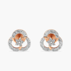 Elysian Bloom Diamond Studs Earrings