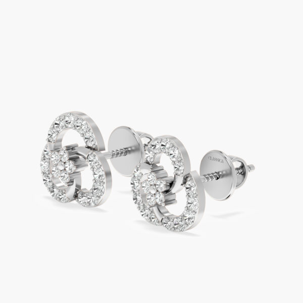 Elysian Bloom Diamond Studs Earrings
