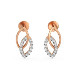 Ornate Oval Luxe Drops Diamonds Earrings