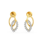 Ornate Oval Luxe Drops Diamonds Earrings
