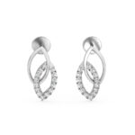 Ornate Oval Luxe Drops Diamonds Earrings