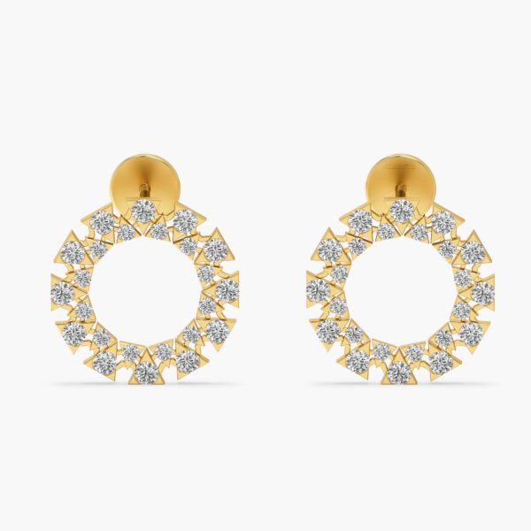 Timeless Ornate Diamond Stud Earrings
