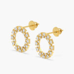 Timeless Ornate Diamond Stud Earrings