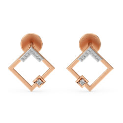 Radiant Rhombus Earrings Studs