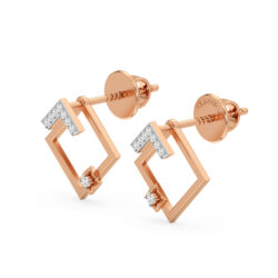 Radiant Rhombus Earrings Studs