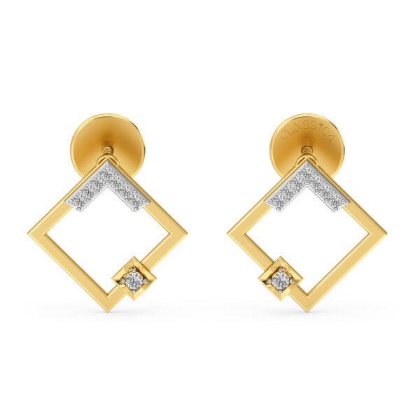 Radiant Rhombus Earrings Studs