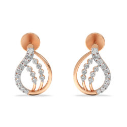 Midnight Star Glamour Diamond Studs Earrings