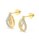 Midnight Star Glamour Diamond Studs Earrings