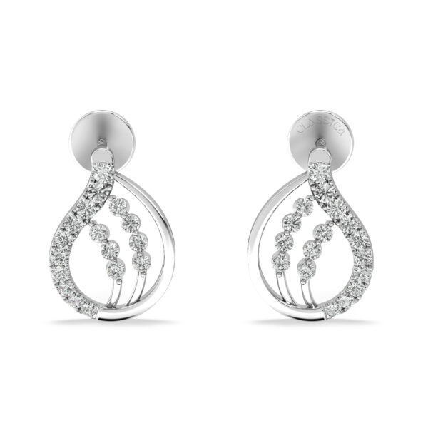 Midnight Star Glamour Diamond Studs Earrings
