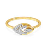 Delicate Open-Leaf Diamond Ring