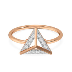 Triangle Shaped Diamond ring