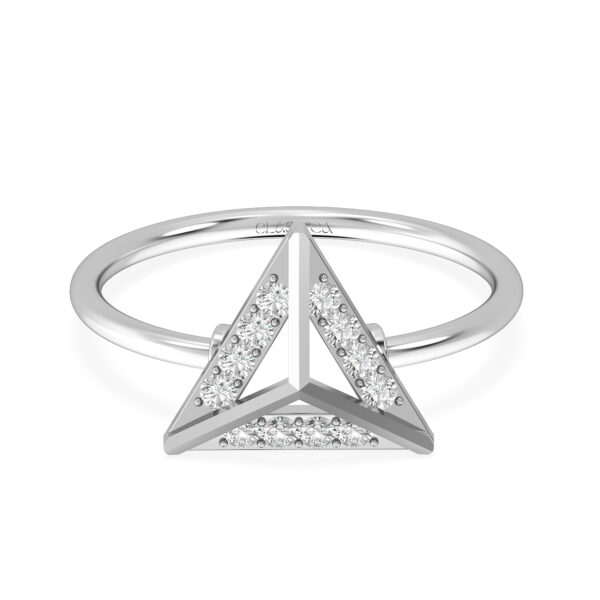 Triangle Shaped Diamond ring