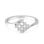 Royal Nine Diamond Square Ring