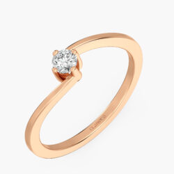 Golden Vow Solitaire Ring